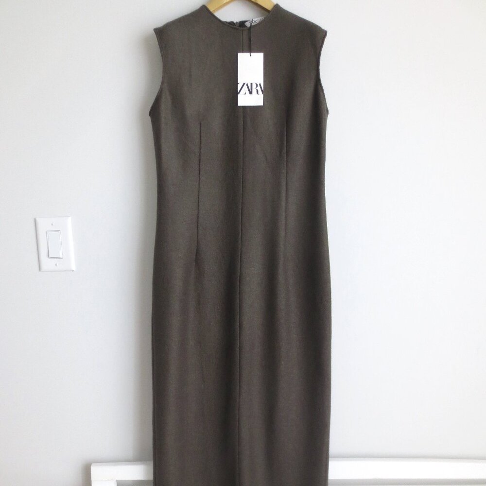 NWT ZARA 100% WOOL DRESS ZW COLLECTION Sz-S/L $109 - Picture 7 of 10